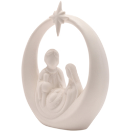 The Seasonal Gift Co. LED Ceramic Nativity Scene Christmas Decoration - Size: 19.5 x 10 x 5.5cm - White - Wilko - thumbnail 3