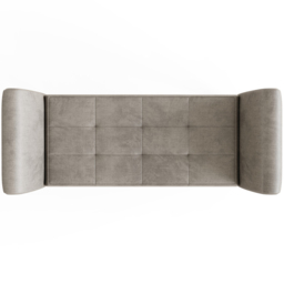 GFW Balmoral Silver Upholstered Window Seat - Size: 42 x 121 x 64cm - Wilko - thumbnail 7