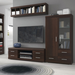 Florence Imperial 2 Door 3 Drawer Dark Mahogany Display Cabinet - Size: 37 x 80 x 152cm - Red - Furniture to Go - Wilko - thumbnail 6