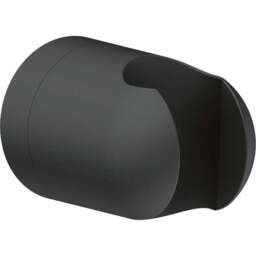 Duravit Matt Black Hand Shower Holder - Size: 3.8 x 3.8 x 5.8cm - Wilko - thumbnail 1