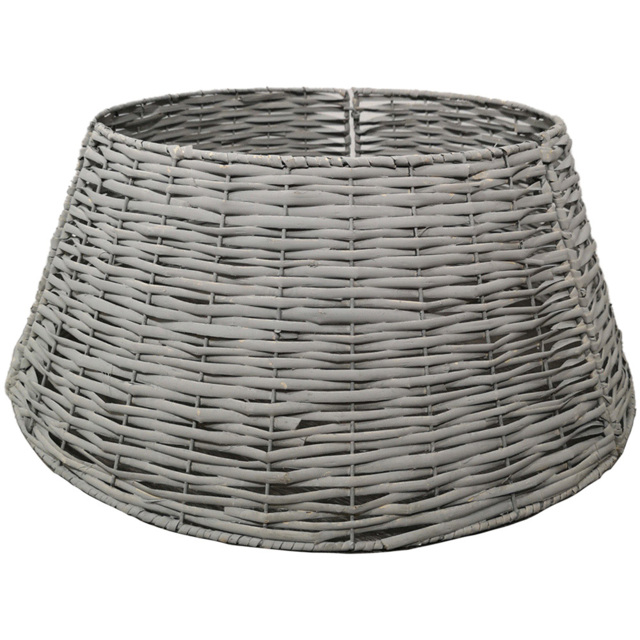 Samuel Alexander Light Grey KD Rattan Large Christmas Tree Skirt - Size: 70cm - Wilko - image 1