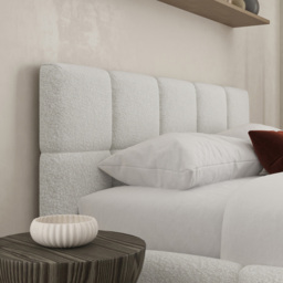 DS Living Ovella Small Double Dove Cubed Ottoman Bed - Grey - Wilko - thumbnail 3
