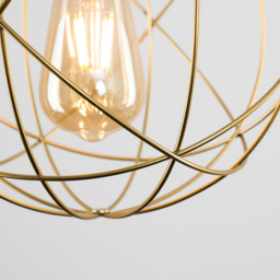 ValueLights Rutherford Atom Gold Painted Pendant Shade - Size: 25.5 x 23.5 x 25cm - Wilko - thumbnail 7