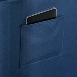 Portland Blue Single Sleeper Recliner Sofa Bed - Wilko - thumbnail 4