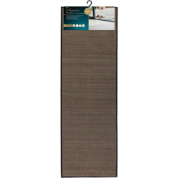 JVL Antarra Black and Brown Rubber Backed Door Mat and Runner Set - Size: 75 x 50 x 5cm - Wilko - thumbnail 5