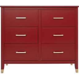 Palazzi 6 Drawer Red Chest of Drawers - Wilko - thumbnail 4