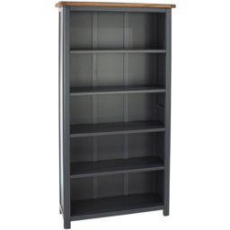 Dunkeld Midnight 5 Shelf Blue Grey Tall Bookcase - Core Products - Wilko - thumbnail 5