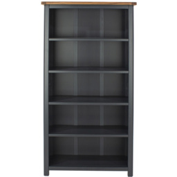 Dunkeld Midnight 5 Shelf Blue Grey Tall Bookcase - Core Products - Wilko - thumbnail 3