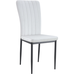 Elle Set of 6 Beige Velvet Effect Plush Padded Upholstered Dining Chair - Cream - MCC - Wilko - thumbnail 3