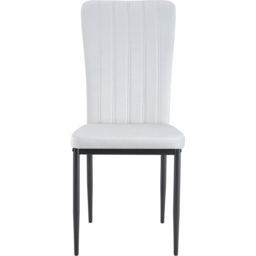 Elle Set of 6 Beige Velvet Effect Plush Padded Upholstered Dining Chair - Cream - MCC - Wilko - thumbnail 4