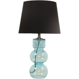 Harris Glass Table Lamp - Brown and Blue - Wilko - thumbnail 5
