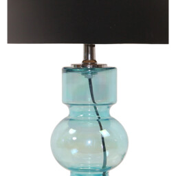 Harris Glass Table Lamp - Brown and Blue - Wilko - thumbnail 6