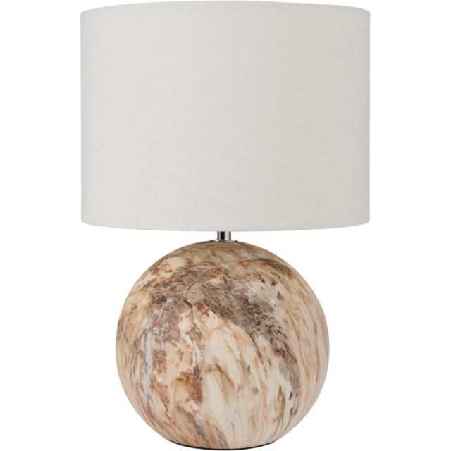 Pacific Lifestyle Viejo Natural Stone Effect Ceramic Table Lamp - Brown - Wilko - image 1