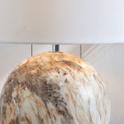 Pacific Lifestyle Viejo Natural Stone Effect Ceramic Table Lamp - Brown - Wilko - thumbnail 4
