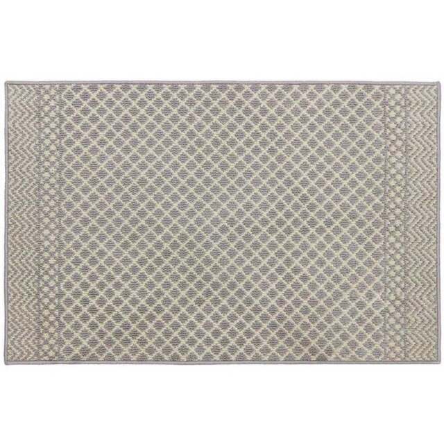 JVL Everley Grey Indoor Washable Rug 80 x 120cm - JVL Homewares - Wilko - image 1