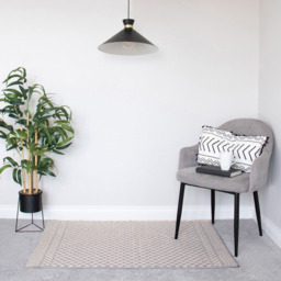 JVL Everley Grey Indoor Washable Rug 80 x 120cm - JVL Homewares - Wilko - thumbnail 3