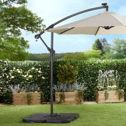 Garden Gear Black Cantilever Parasol Base - Size: 7 x 1000 x 100cm - Wilko - thumbnail 3