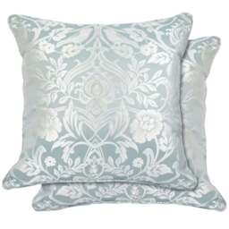 Serene Harrow Duck Egg Cushion Cover 43 x 43cm - Blue - Wilko - thumbnail 1