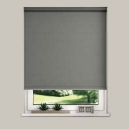 New Edge Blinds Blackout Roller Blinds Slate Grey 180cm - Size: W 180 x D 165cm - Wilko - thumbnail 1