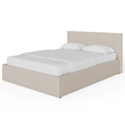GFW Small Double Natural Hopsack Fabric End Lift Ottoman Bed with Memory Pocket Spring Mattress - Wilko - thumbnail 4