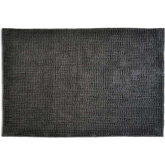 Allure Bath Fashions Charcoal Chenille Microfibre Supersoft Non-Slip Bobble Bath Mat 60 x 90cm - Grey - Wilko - image 1