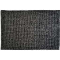 Allure Bath Fashions Charcoal Chenille Microfibre Supersoft Non-Slip Bobble Bath Mat 60 x 90cm - Grey - Wilko
