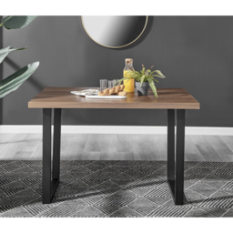 Furniturebox Solo Valera Velvet 4 Seater Dining Set Navy Blue - Wilko - thumbnail 4