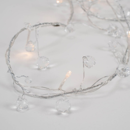 ValueLights 10 LED White Plastic Diamond String Lights - Size: 17 x 12 x 143cm - Wilko - thumbnail 4
