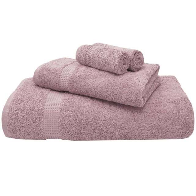 Mayfair Egyptian Cotton Deep Blush Hand Towel Set of 2 - Pink - Wilko - image 1