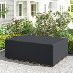 Outsunny Black Garden Furniture Cover 275 x 205cm - Size: 90 x 205 x 275cm - Wilko - thumbnail 3