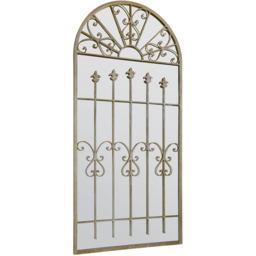 MirrorOutlet The Somerley Stone Rustic Metal Gothic Wall Mirror 160 X 75cm - Grey - Wilko - thumbnail 4