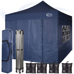 Maximus Blue Pop Up Outdoor Gazebo with Removable Sides 3 x 3m - MCC - Wilko - thumbnail 4
