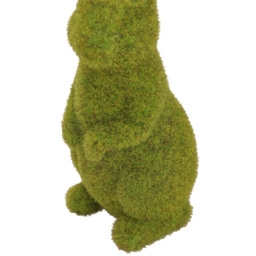 Living and Home Green Moss Standing Topiary Rabbit Garden Decoration 24cm - Size: 24 x 8.5 x 12cm - Wilko - thumbnail 3