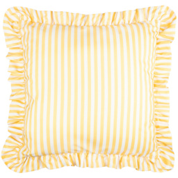 Wylder Nature Millie Yellow Ruffle Stripe Cushion 50 x 50cm - Wilko - thumbnail 1