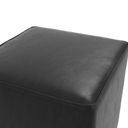 Bronx Black Faux Leather Side Table - Size: 480 x 460 x 460cm - LPD Home - Wilko - thumbnail 5