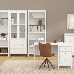 Florence Madrid 6 Shelf White Bookcase - Wilko - thumbnail 7