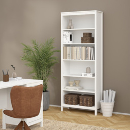 Florence Madrid 6 Shelf White Bookcase - Wilko - thumbnail 6