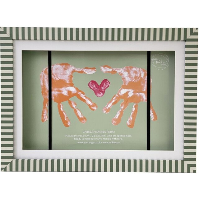 Childs Art Display Photo Frame Green - Wilko - image 1