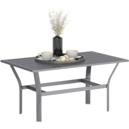 Outsunny Dark Grey Garden Coffee Table - Size: 45 x 55 x 91.5cm - Wilko - thumbnail 3