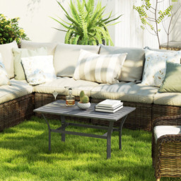 Outsunny Dark Grey Garden Coffee Table - Size: 45 x 55 x 91.5cm - Wilko - thumbnail 6