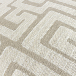 Hoem Lauder Ecru Jacquard Cushion - Size: 45 x 45 cm - Cream - Wilko - thumbnail 5
