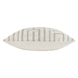 Hoem Lauder Ecru Jacquard Cushion - Size: 45 x 45 cm - Cream - Wilko - thumbnail 4