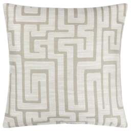 Hoem Lauder Ecru Jacquard Cushion - Size: 45 x 45 cm - Cream - Wilko - thumbnail 1