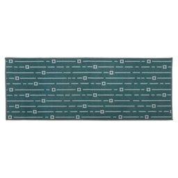 JVL Savio M Teal Washable Mat Runner 57 x 150cm - Size: 57 x 75cm - Blue - JVL Homewares - Wilko - thumbnail 6