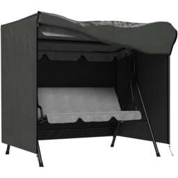 Outsunny Dark Grey 3 Seater Swing Bench Cover 152 x 114 x 177cm - Size: 177 x 114 x 152cm - Wilko - thumbnail 1