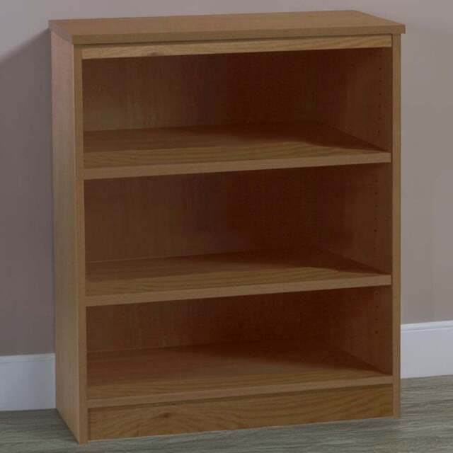 R White Cabinets 3 Shelf English Oak Mid Height Bookcase - Brown - Wilko - image 1