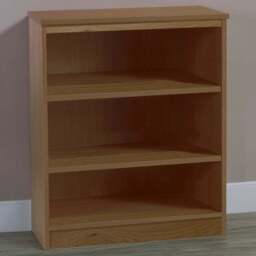 R White Cabinets 3 Shelf English Oak Mid Height Bookcase - Brown - Wilko