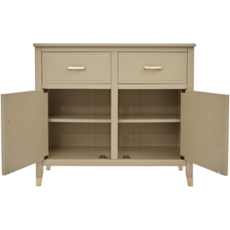 Palazzi 2 Doors 2 Drawers Clay Sideboard - Size: 40 x 95 x  85cm - Cream - Wilko - thumbnail 6