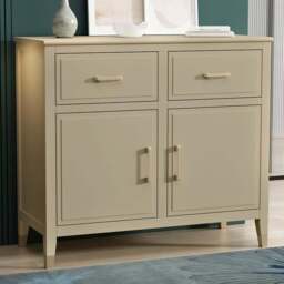 Palazzi 2 Doors 2 Drawers Clay Sideboard - Size: 40 x 95 x  85cm - Cream - Wilko - thumbnail 1