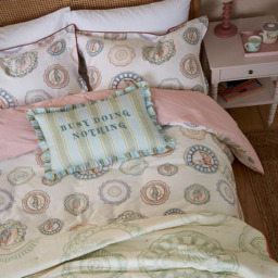 Yvonne Ellen Super King Size Multicolour Vintage Plates Duvet Set - Wilko - thumbnail 4